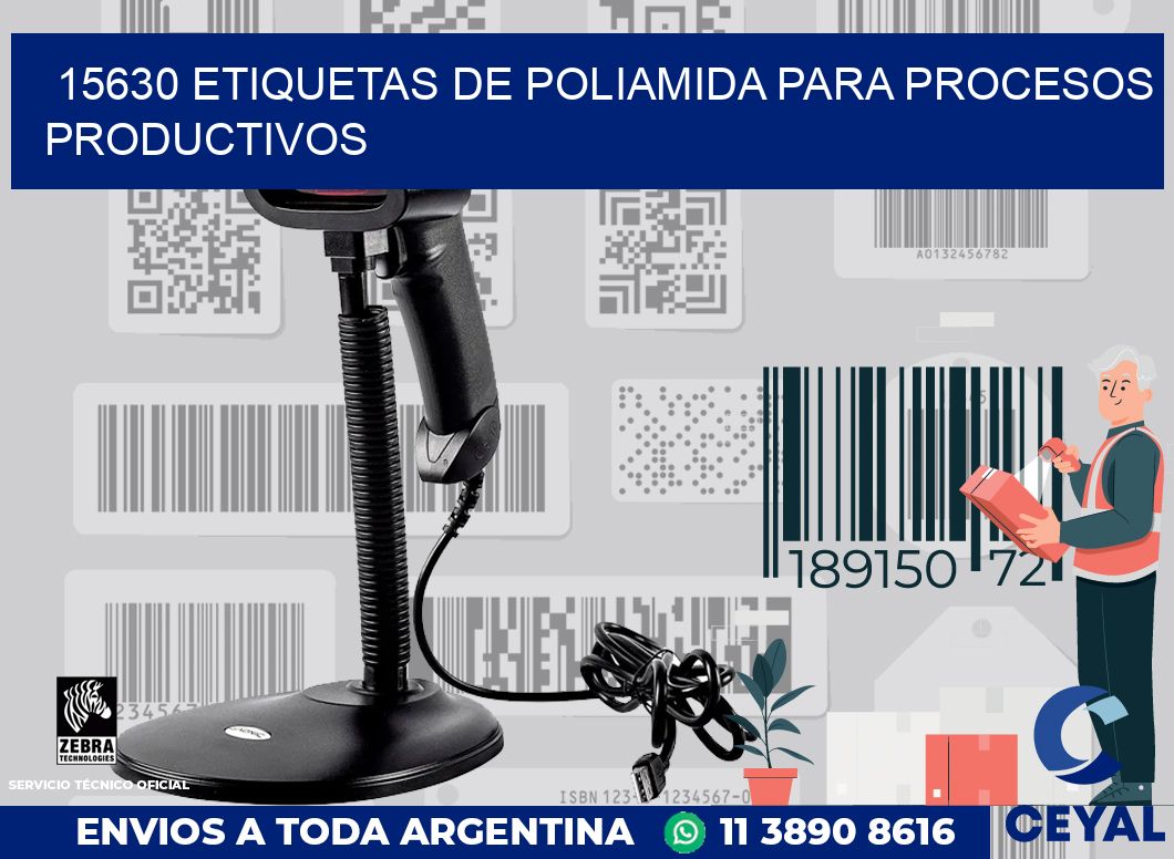 15630 Etiquetas de poliamida para procesos productivos