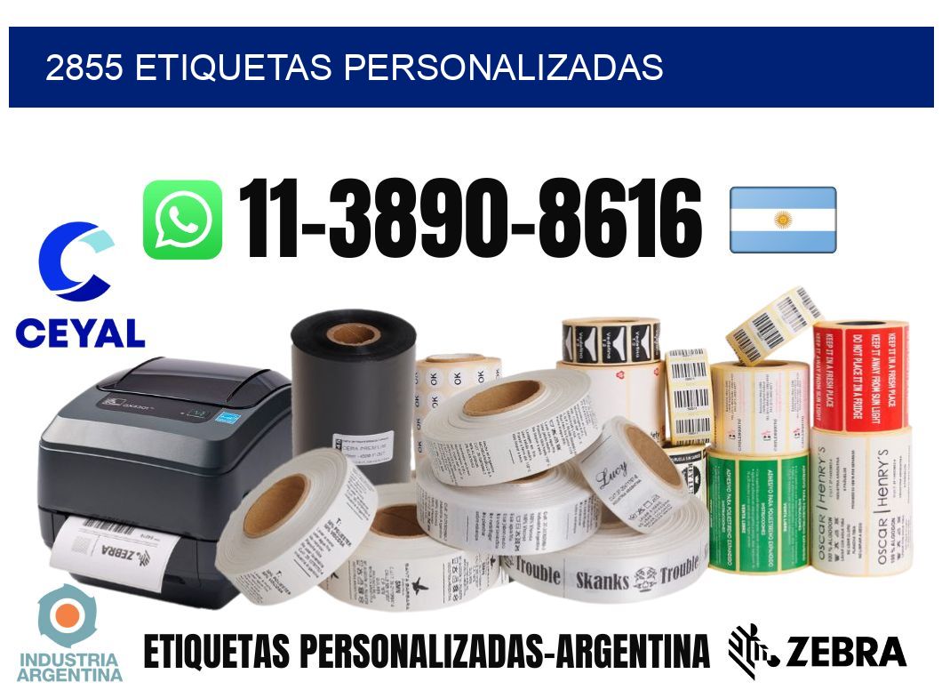 2855 etiquetas personalizadas