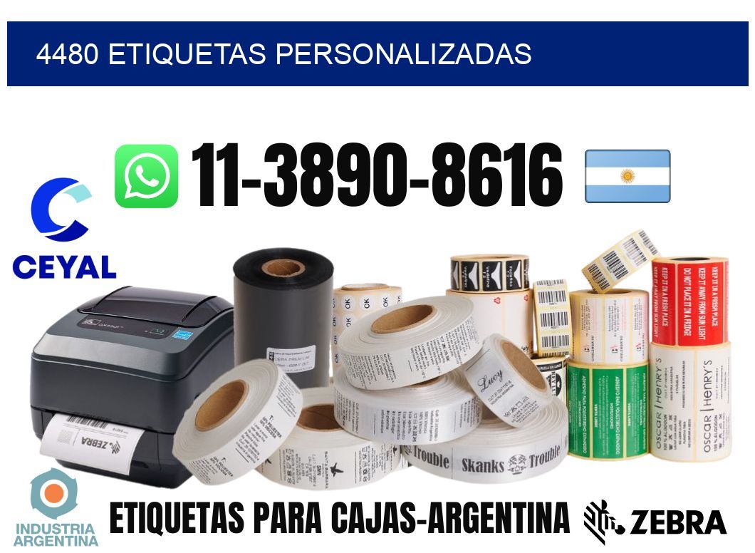 4480 etiquetas personalizadas