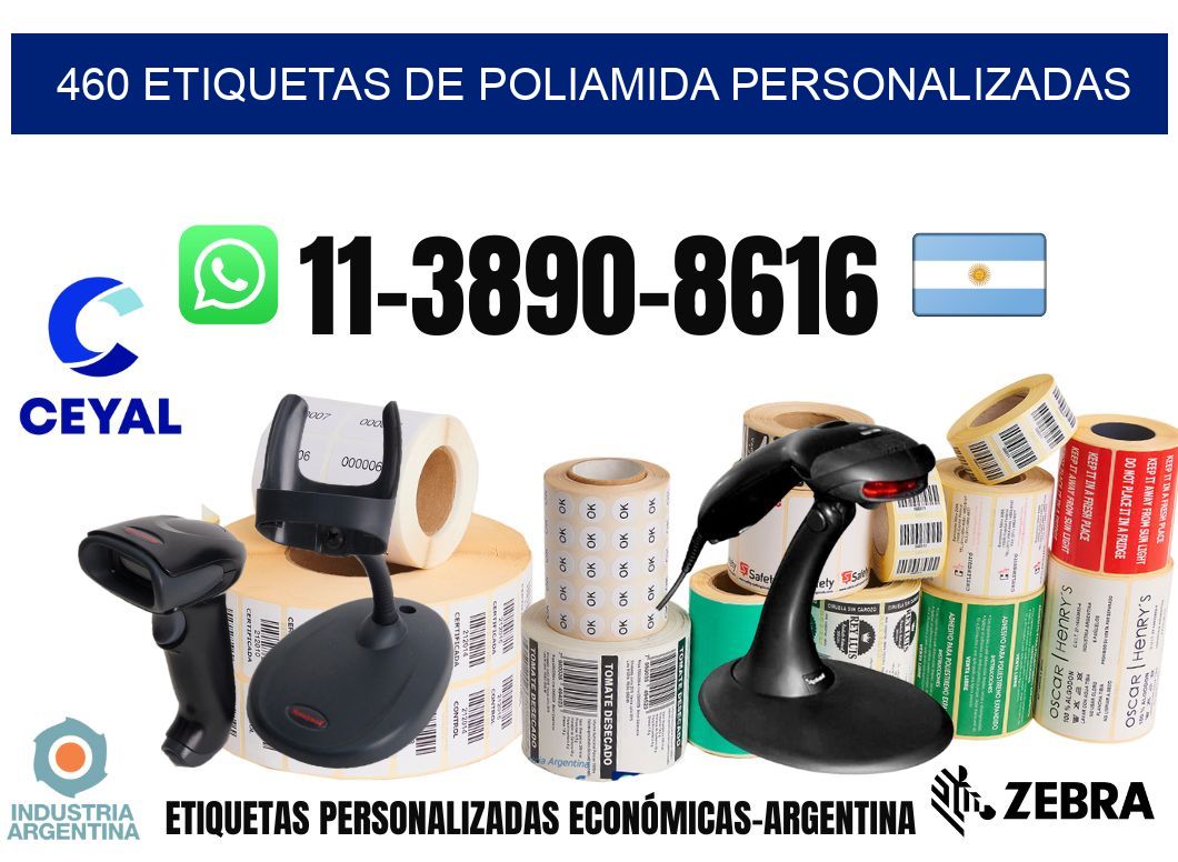 460 Etiquetas de poliamida personalizadas