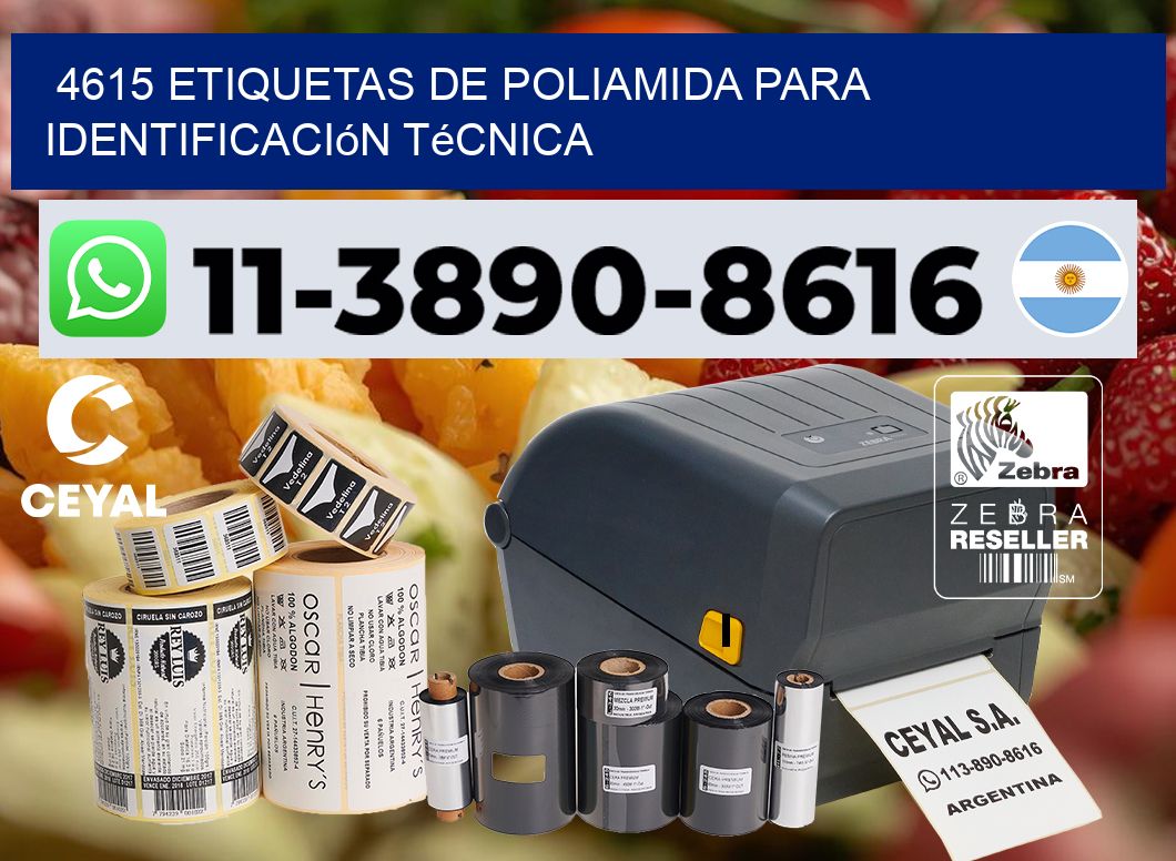 4615 Etiquetas de poliamida para identificación técnica