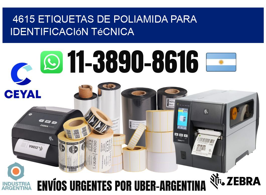 4615 Etiquetas de poliamida para identificación técnica