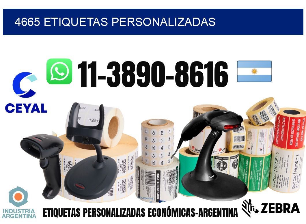 4665 etiquetas personalizadas