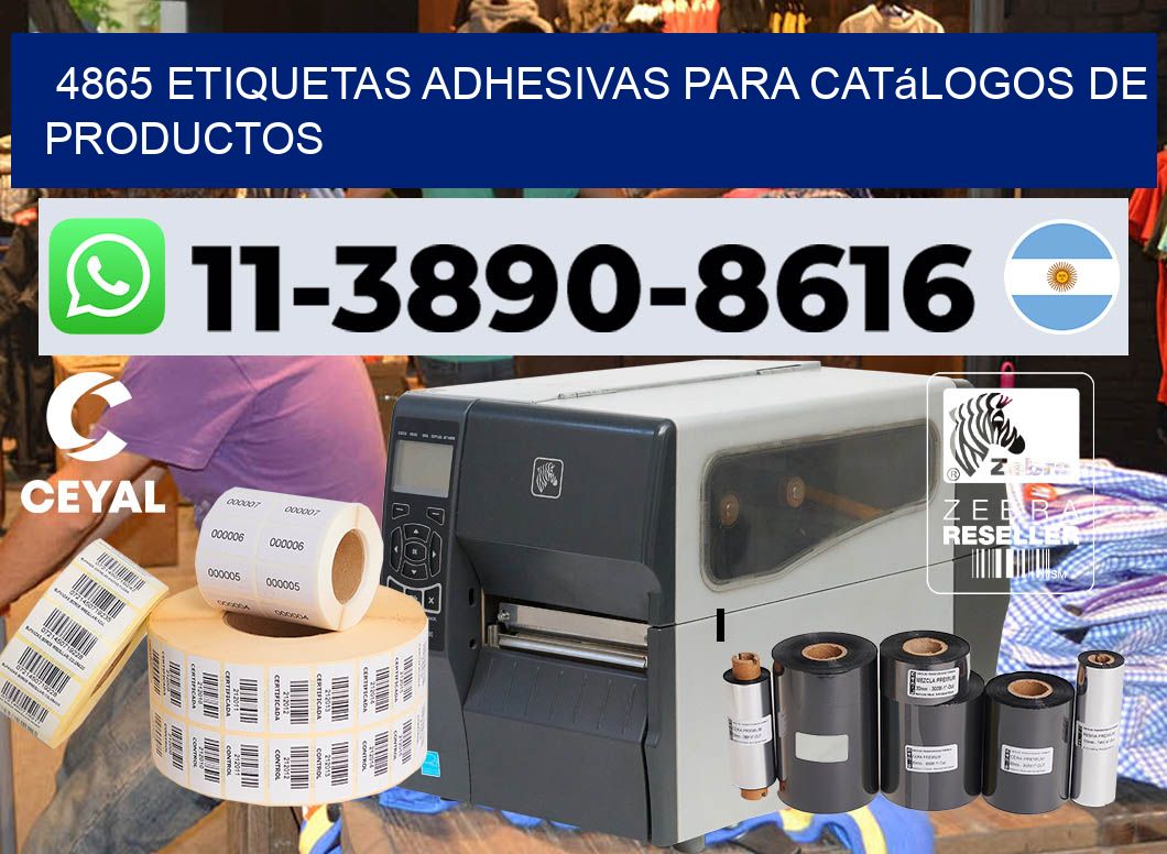 4865 Etiquetas adhesivas para catálogos de productos