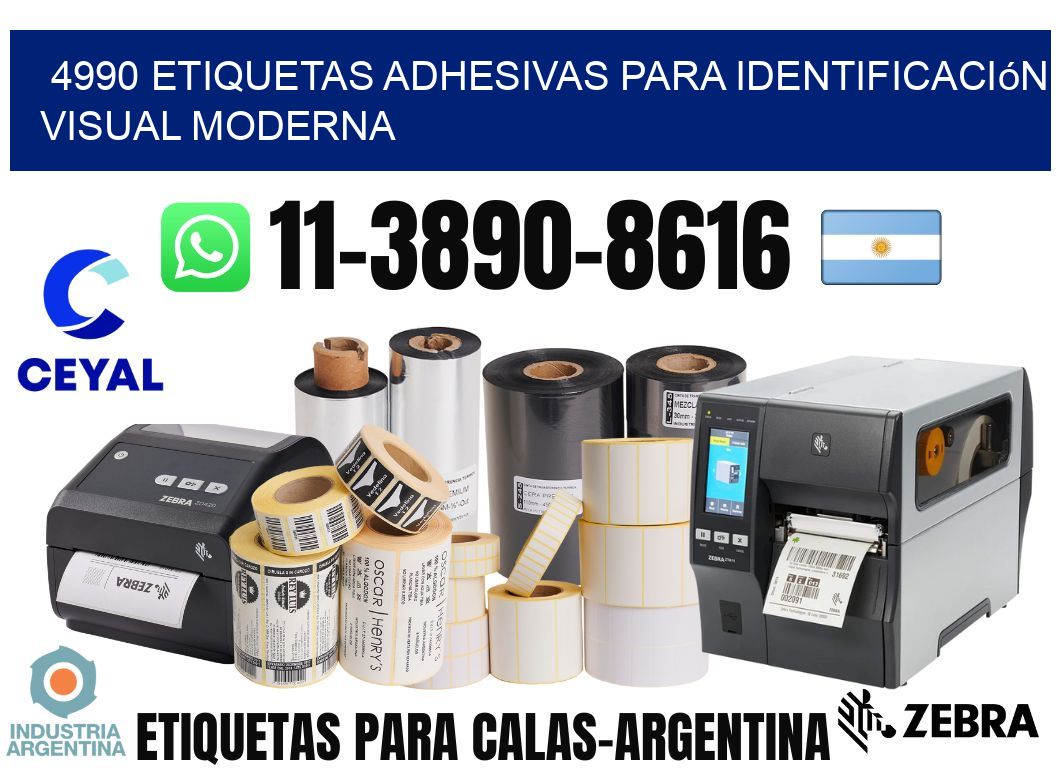 4990 Etiquetas adhesivas para identificación visual moderna