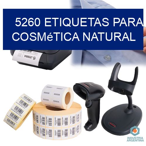 5260 Etiquetas para cosmética natural