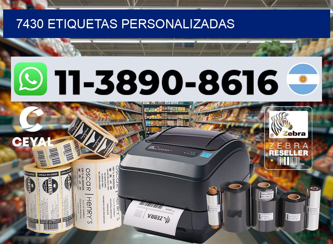 7430 etiquetas personalizadas