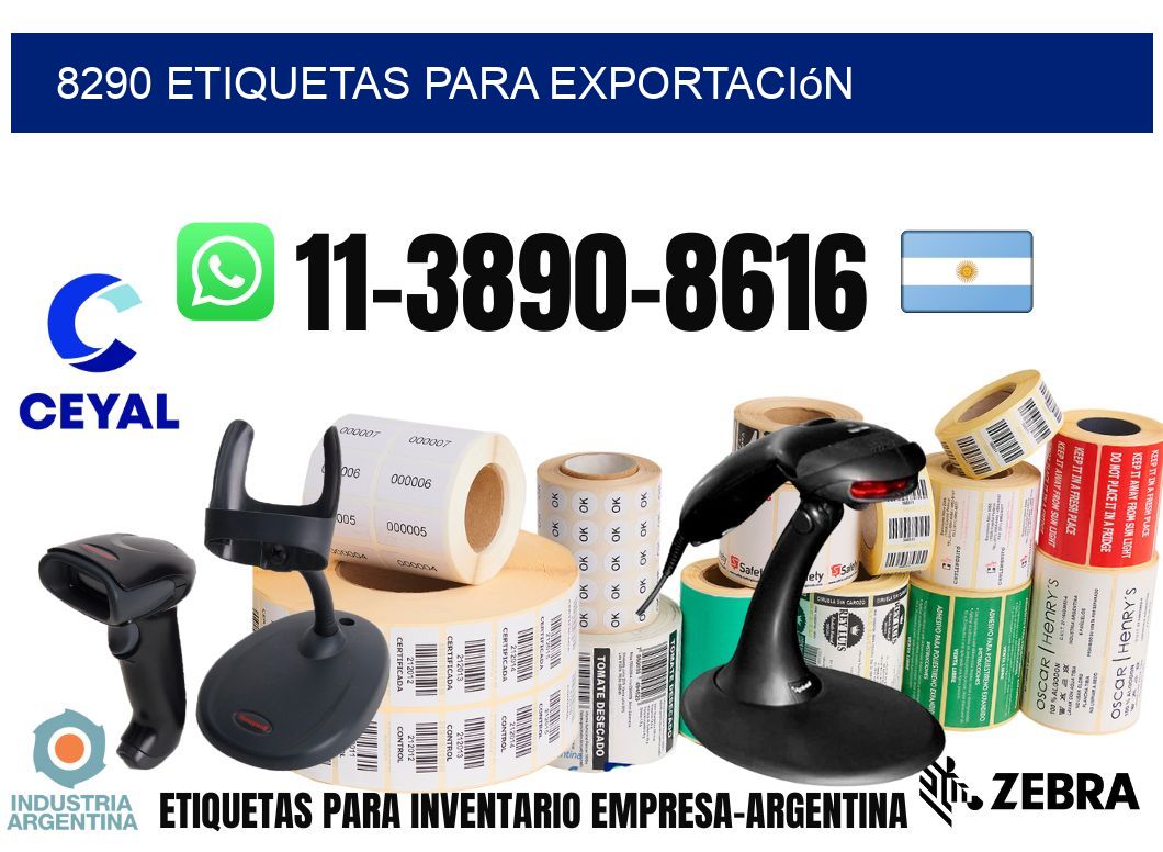 8290 Etiquetas para exportación