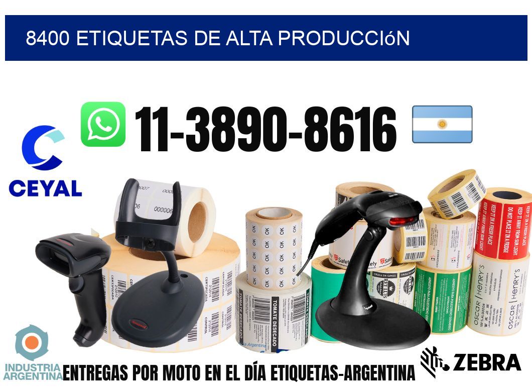 8400 Etiquetas de alta producción