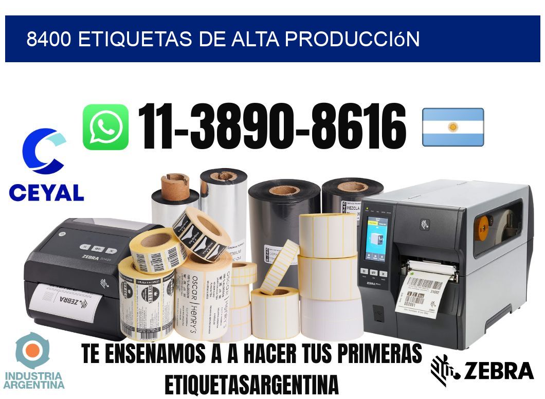 8400 Etiquetas de alta producción