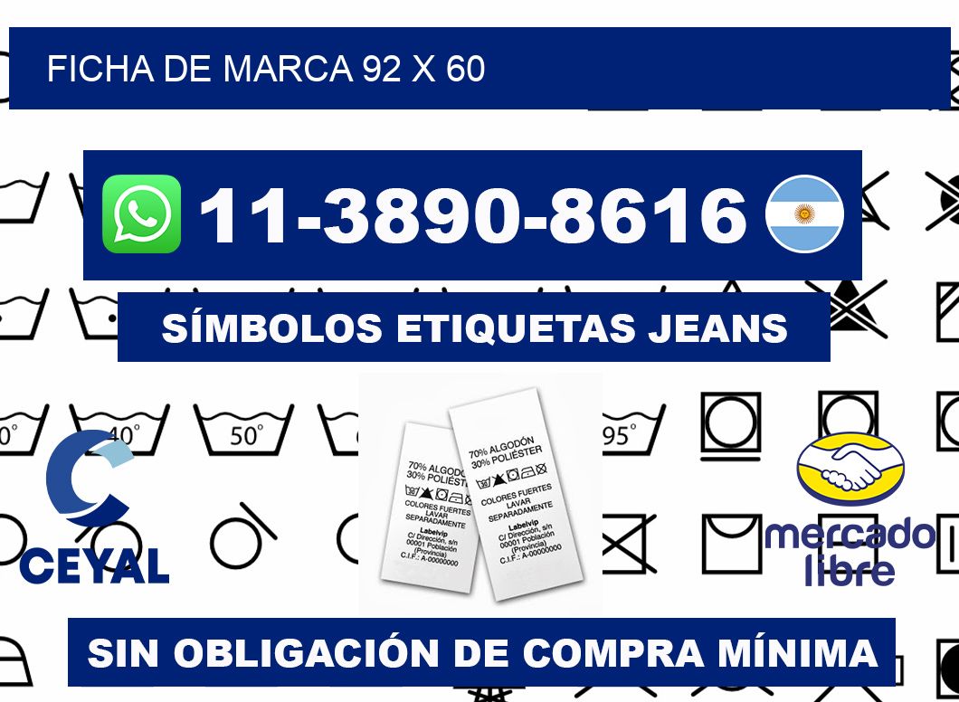 Ficha de marca 92 x 60