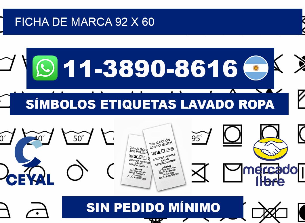 Ficha de marca 92 x 60