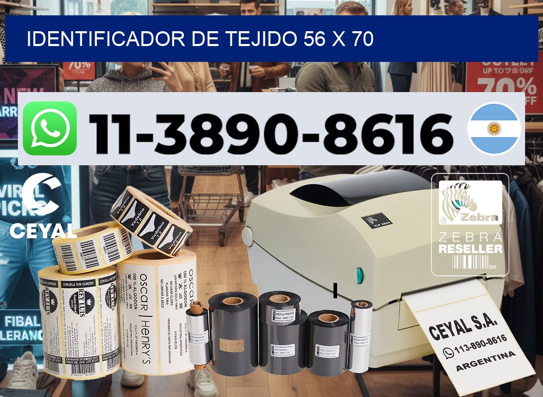 Identificador de tejido 56 x 70