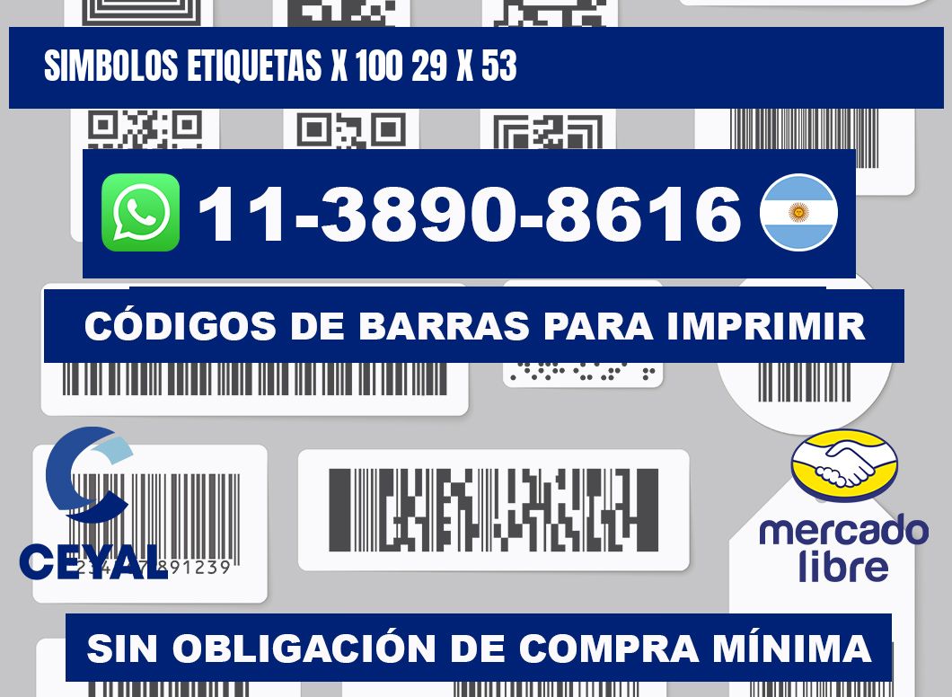 SIMBOLOS ETIQUETAS X 100 29 x 53