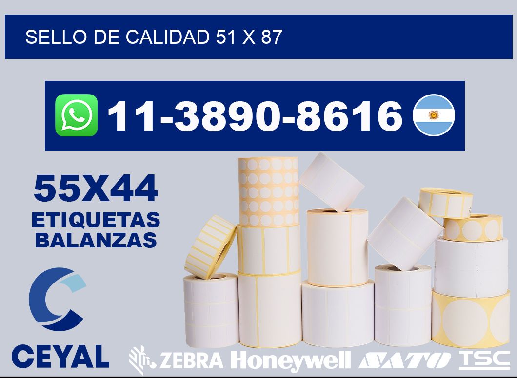 Sello de calidad 51 x 87