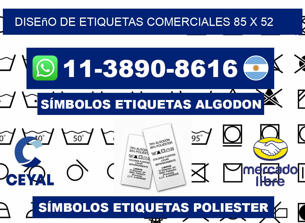 diseño de etiquetas comerciales 85 x 52