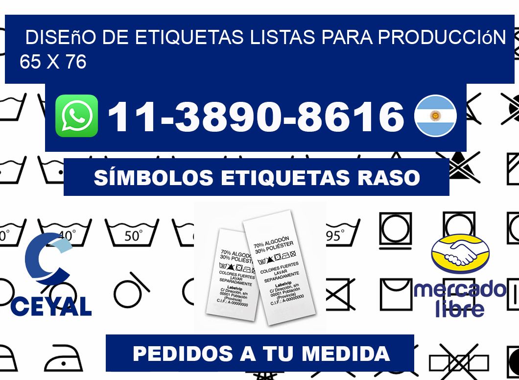 diseño de etiquetas listas para producción 65 x 76