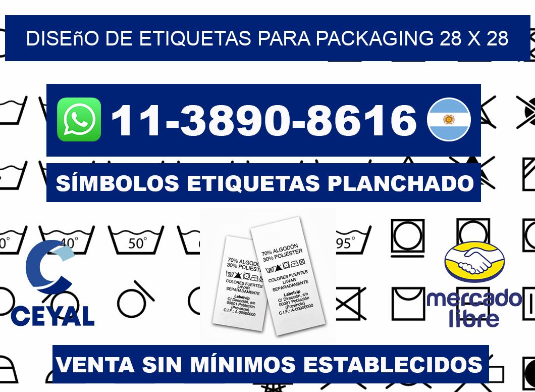 diseño de etiquetas para packaging 28 x 28