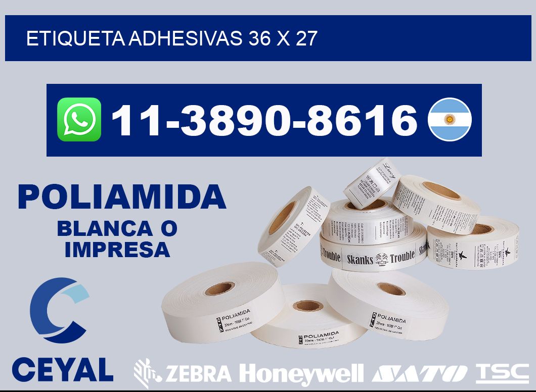 etiqueta adhesivas 36 x 27