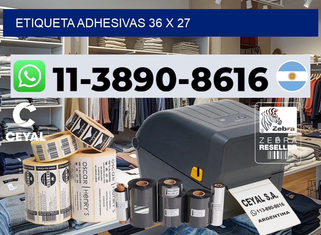 etiqueta adhesivas 36 x 27