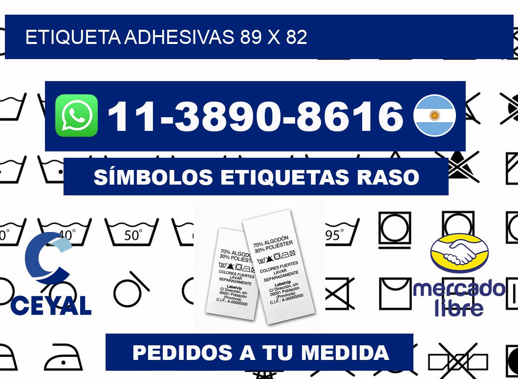 etiqueta adhesivas 89 x 82