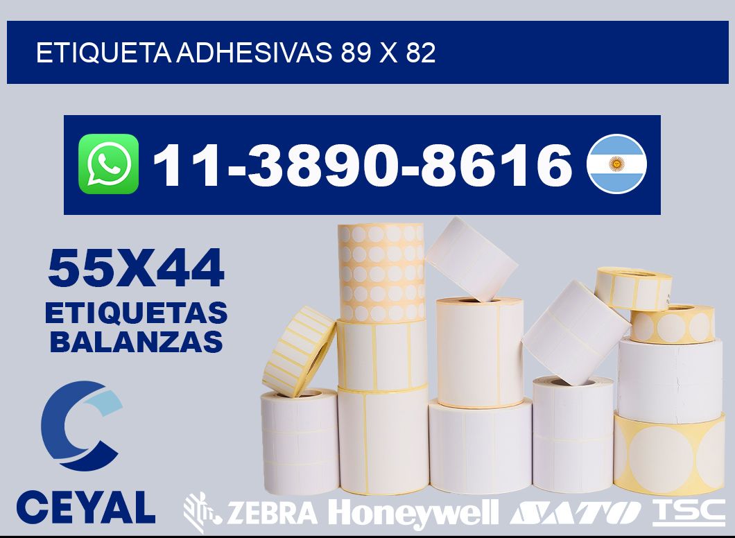 etiqueta adhesivas 89 x 82