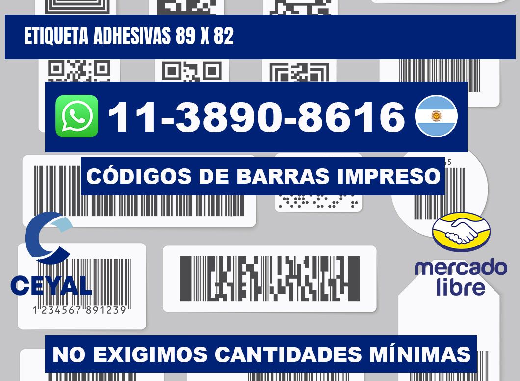 etiqueta adhesivas 89 x 82