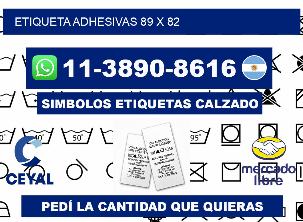 etiqueta adhesivas 89 x 82