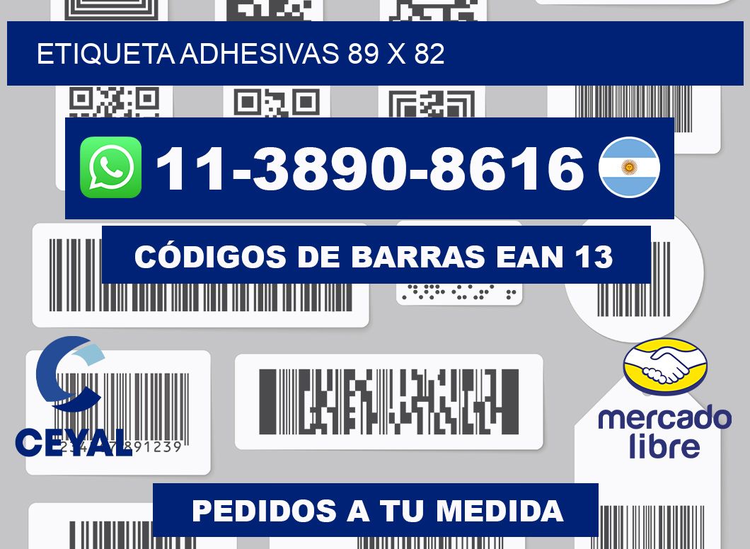 etiqueta adhesivas 89 x 82