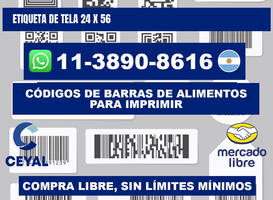 etiqueta de tela 24 x 56