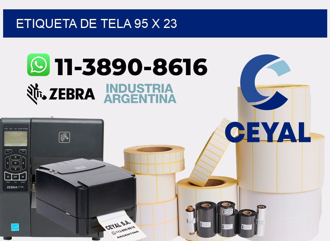 etiqueta de tela 95 x 23