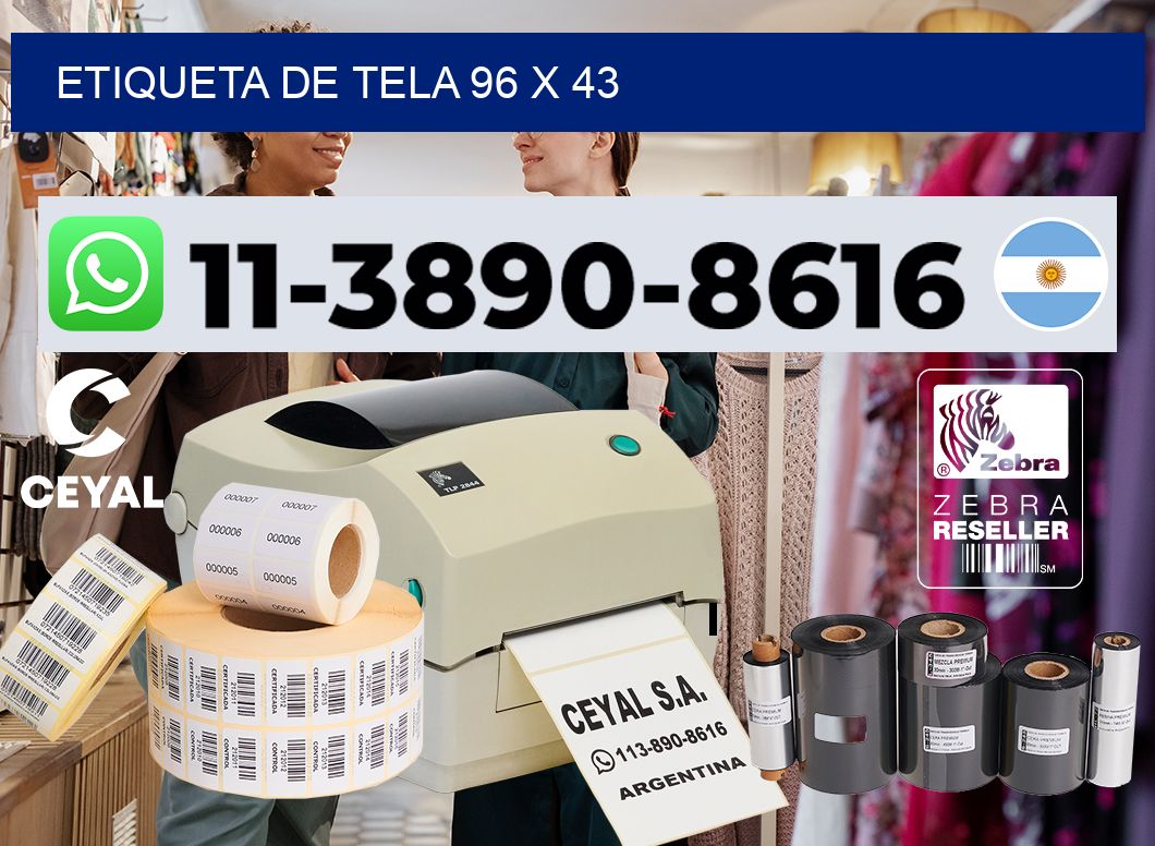 etiqueta de tela 96 x 43