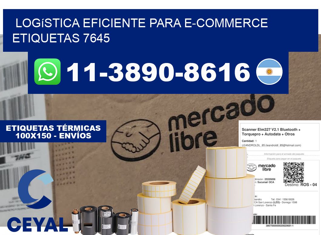 Logística eficiente para e-commerce  etiquetas 7645