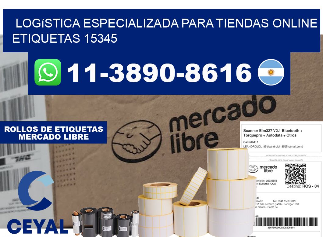 Logística especializada para tiendas online etiquetas 15345