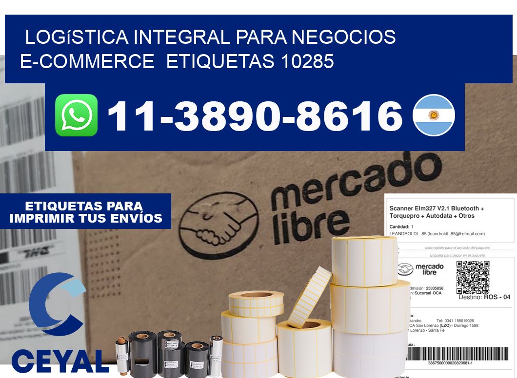 Logística integral para negocios e-commerce  etiquetas 10285