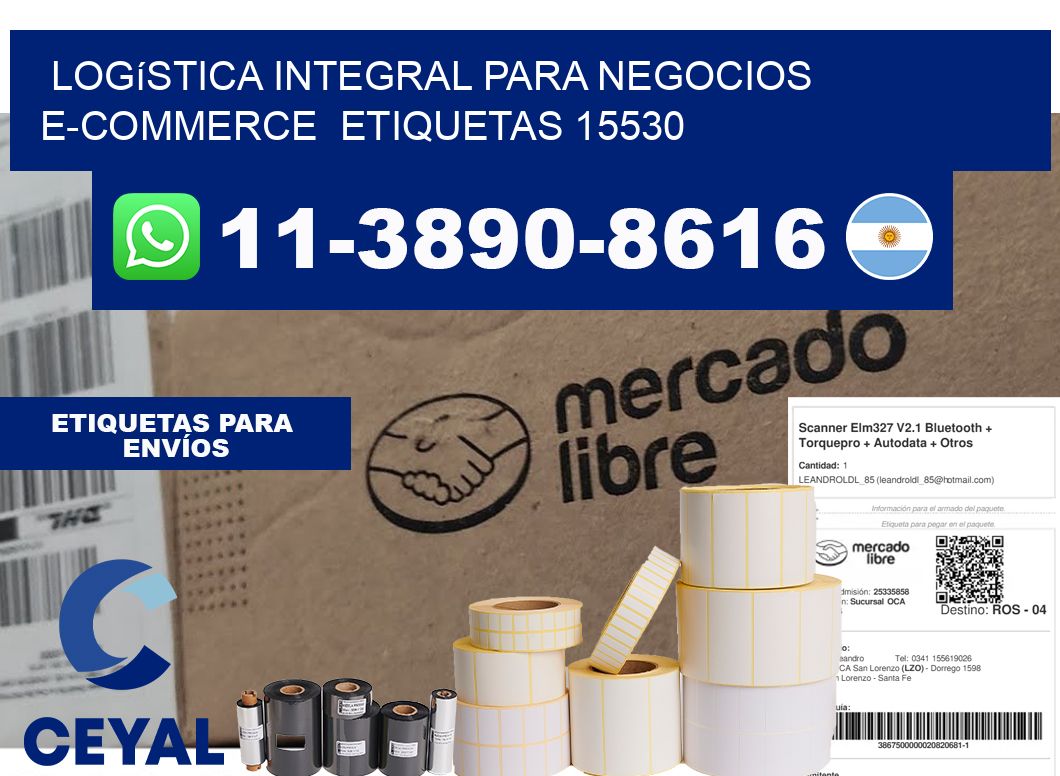 Logística integral para negocios e-commerce etiquetas 15530