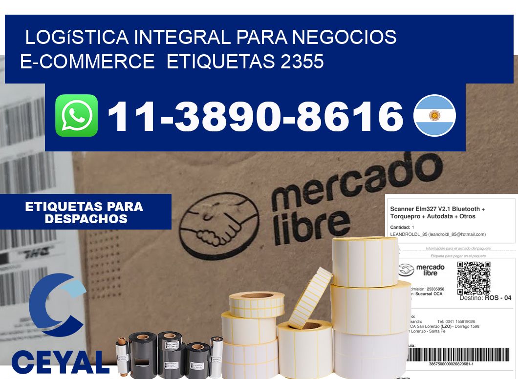 Logística integral para negocios e-commerce  etiquetas 2355