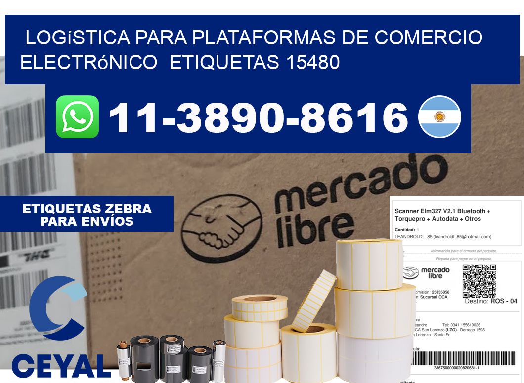 Logística para plataformas de comercio electrónico etiquetas 15480