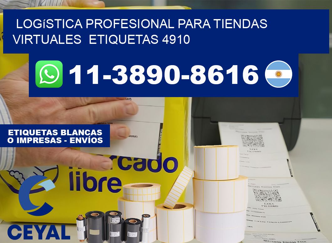 Logística profesional para tiendas virtuales  etiquetas 4910
