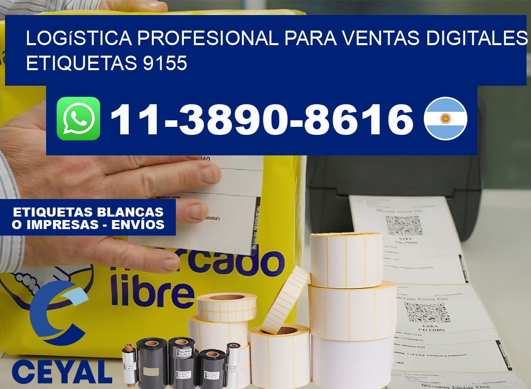 Logística profesional para ventas digitales  etiquetas 9155