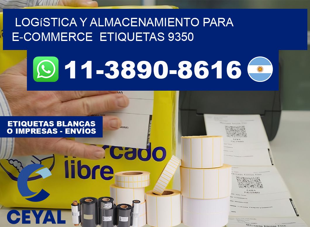 Logística y almacenamiento para e-commerce  etiquetas 9350