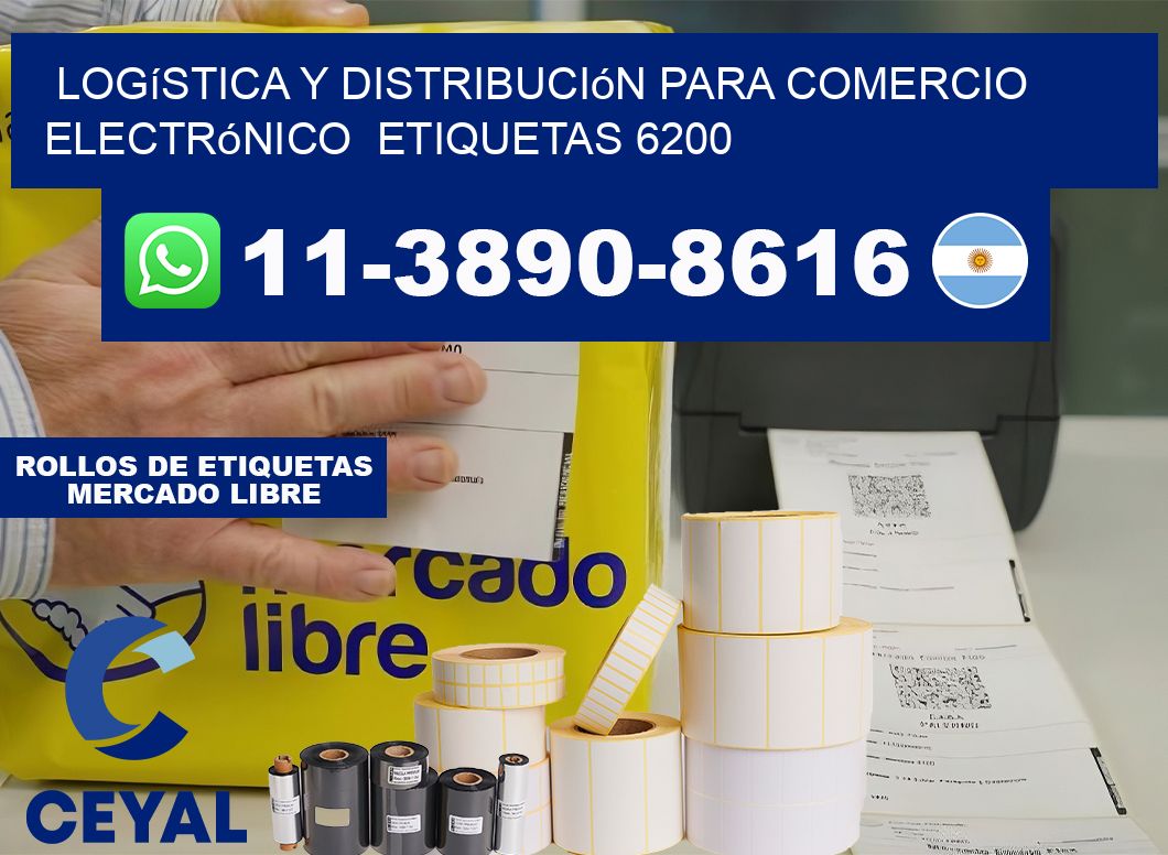 Logística y distribución para comercio electrónico  etiquetas 6200
