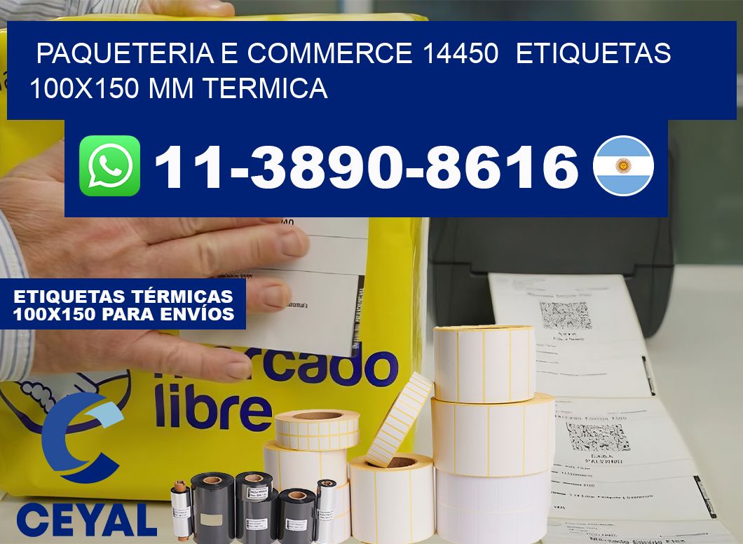 Paqueteria e commerce 14450  etiquetas 100×150 mm termica