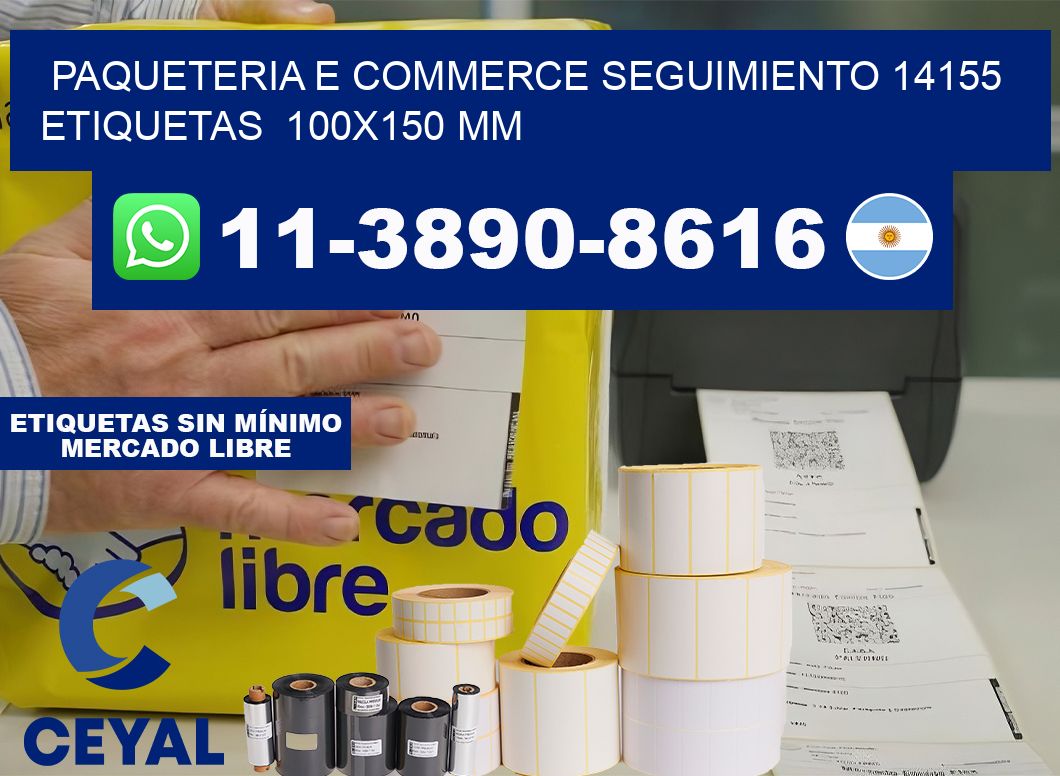 Paqueteria e commerce seguimiento 14155   etiquetas  100×150 mm