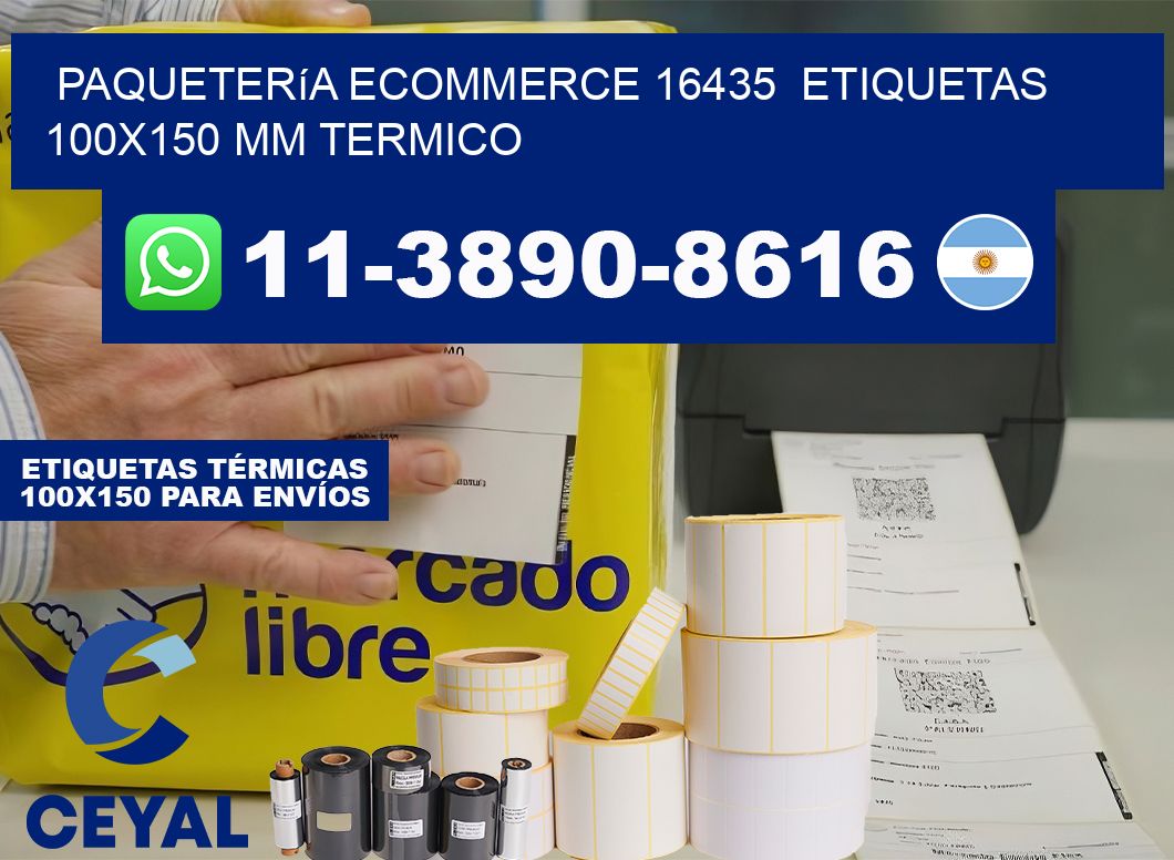 Paquetería eCommerce 16435  etiquetas 100×150 mm termico