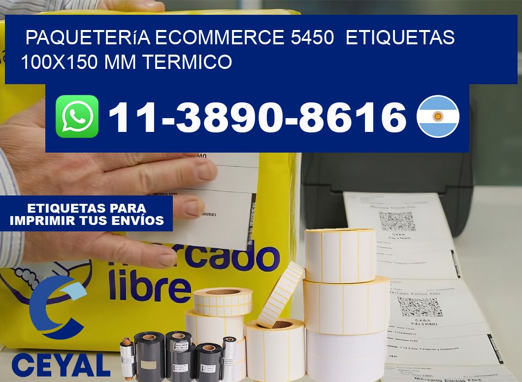 Paquetería eCommerce 5450  etiquetas 100×150 mm termico