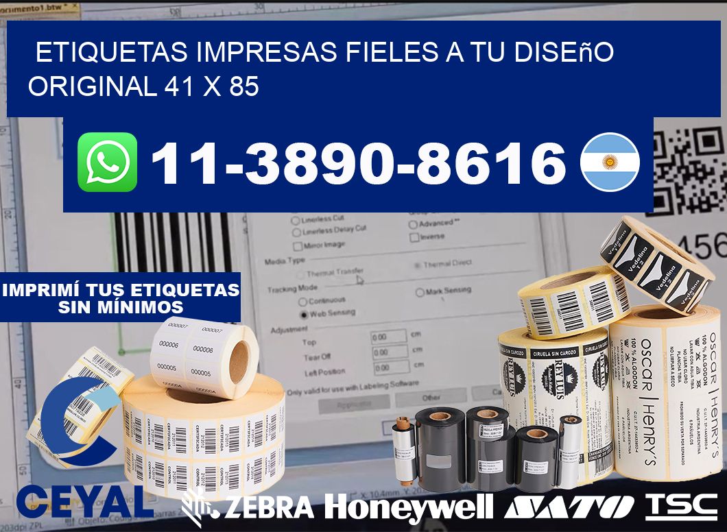 etiquetas impresas fieles a tu diseño original 41 x 85