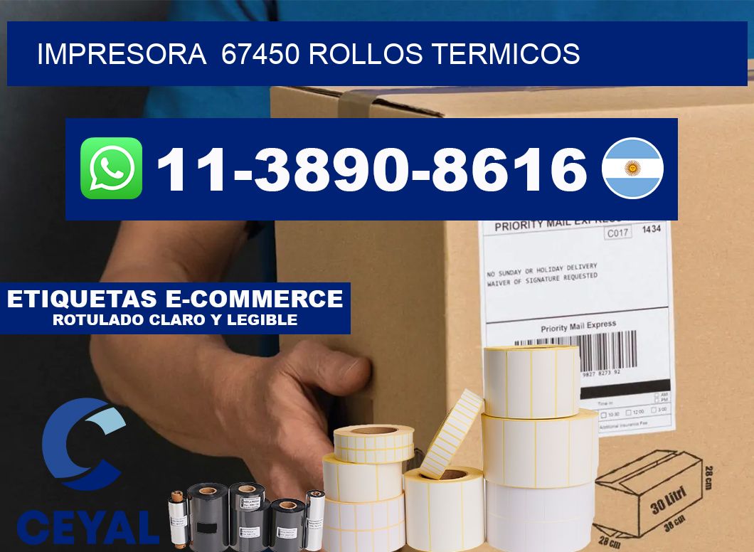 impresora  67450 rollos termicos