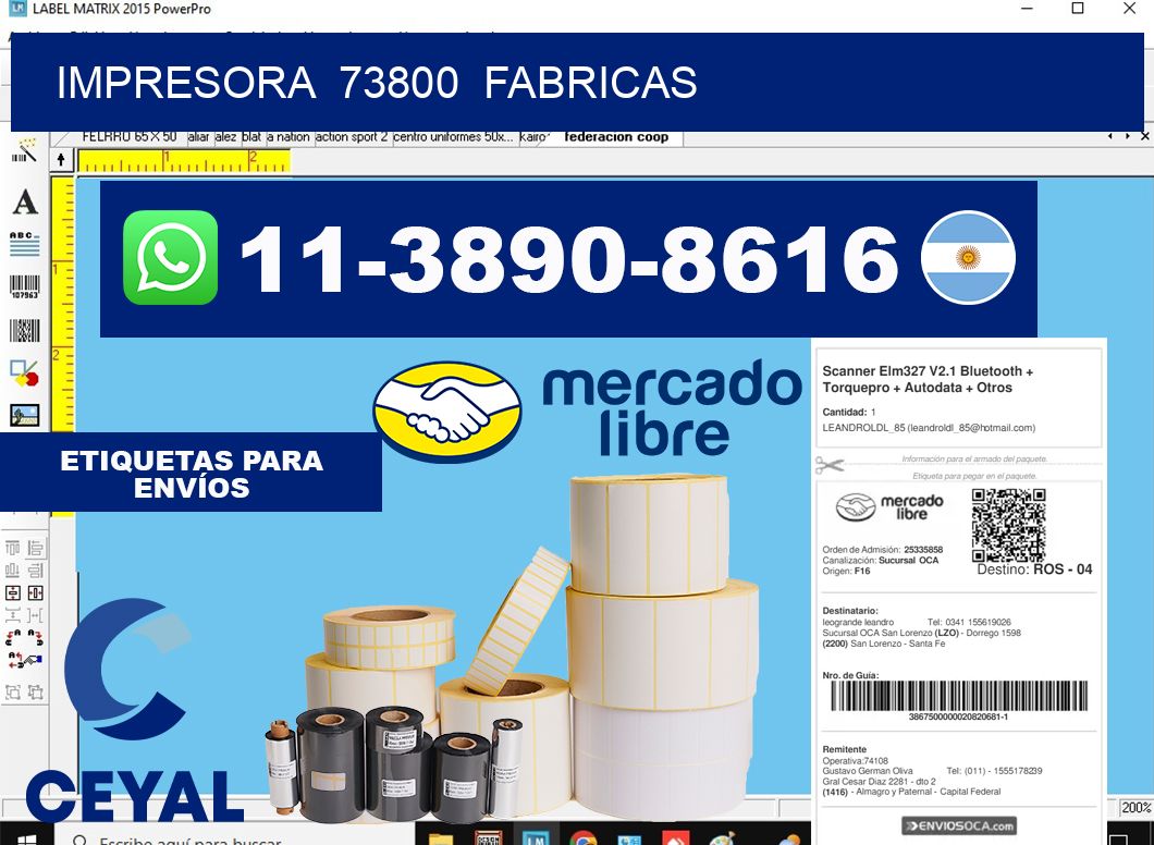 impresora 73800 fabricas