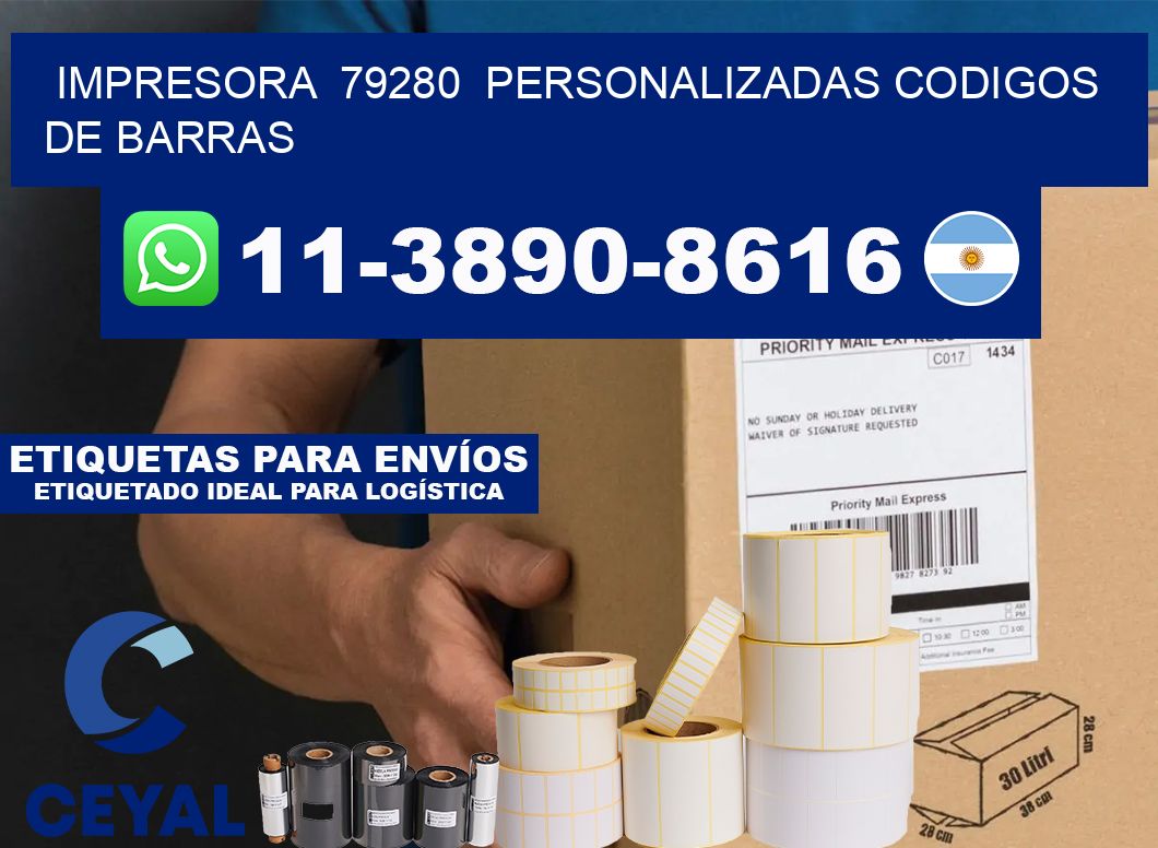 impresora  79280  personalizadas codigos de barras